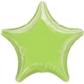 Lime Green Star Foil Balloon 18 "