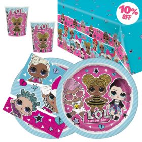 LOL Surprise Party Tableware Pack for 16
 