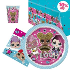 LOL Surprise Party Tableware Pack for 8