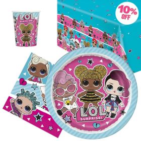 LOL Surprise Party Tableware Pack for 8