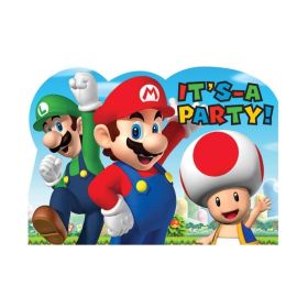 Super Mario Party Invitation with Envelope, Single