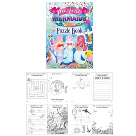 Mermaid Fun Puzzle Book