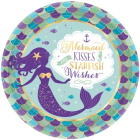 Mermaid Wishes Party Dinner Plates