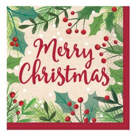 Merry Christmas Party Napkins