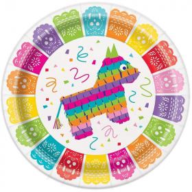 Mexican FIesta Party Plates 23cm, pk8