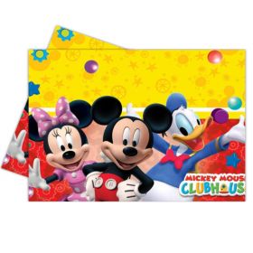 Playful Mickey Mouse Party Tablecover