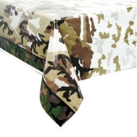 Military Camo Party Tablecover 1.37m x 2.13m