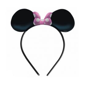 Minnie Mouse Ears & Bow Card Headbands, pk4