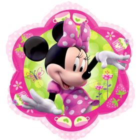 Minnie Mouse Pink Flower Foil Balloon 15"