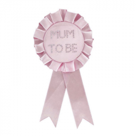 Mum To Be Pink Badge Rosette