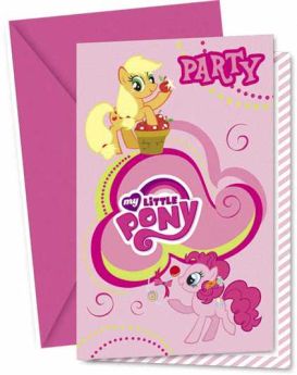 My Little Pony Party Invitations 6pk