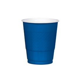 20 Navy Flag Blue Plastic Cups