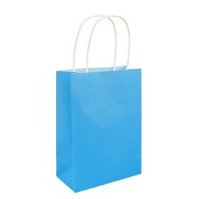 Neon Blue Paper Party Bag