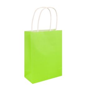Neon Green Paper Party Bag