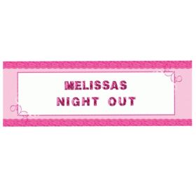 Girl's Night Out Personalised Giant Banner