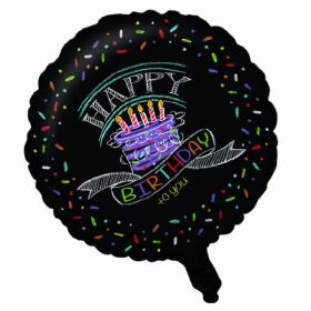 Chalk Birthday Foil Balloon