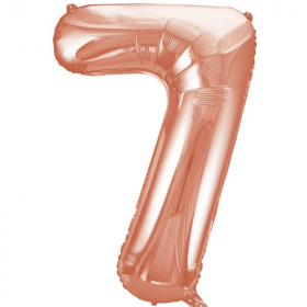 Rose Gold Number 7 Foil Balloon