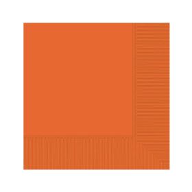 Orange Beverage Napkins 25cm x 25cm, pk20