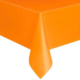 Orange Plastic Tablecover 1.37m x 2.74m