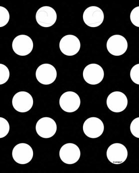 Midnight Black Polka Dot Party Lootbags 8pk