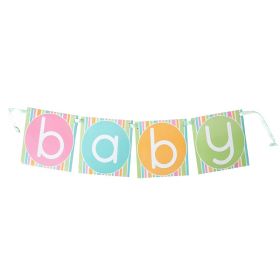 Pastel Baby Shower Block Banner
