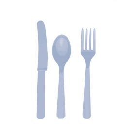 Paste Blue Cutlery Set for 8