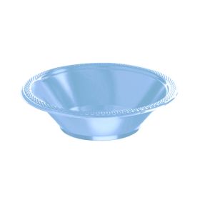 20 Pastel Blue Plastic Party Bowls