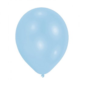 Pearlised Powder Blue Latex Balloons 9"