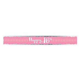 Perfectly Pink 16th Birthday Sash 