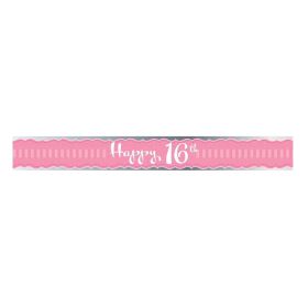 Perfectly Pink 16th Birthday Sash 