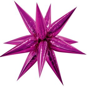 Giant Pink Glitz 3D Star Foil Balloon