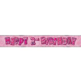 Pink Age 2 Party Banners