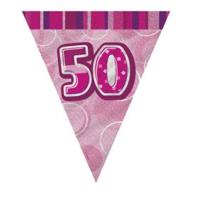 Pink 50th Birthday Party Decorations