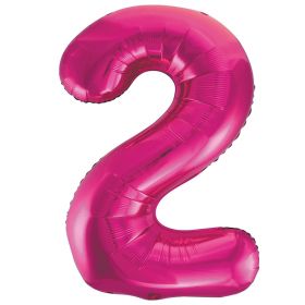 Pink Glitz Number Foil Balloon - 2