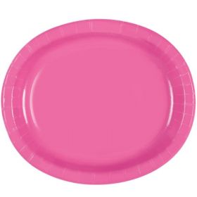 Pink Oval Serving Plates 30cm, pk8