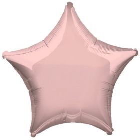 Pastel Pink Star Foil Balloon 18"