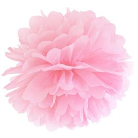 Pastel Pink Tissue Paper Pom Pom 25cm