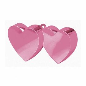 Pink Double Heart Balloon Weight