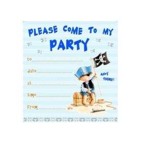 10 Pirate Boy Invitations