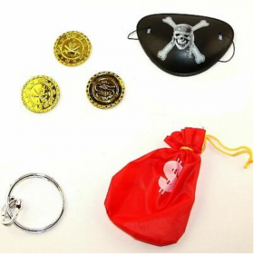 Pirate Money Bag with Accessories