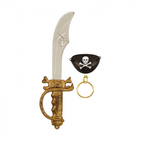 Pirate Cutlass Sword and Accessories Set - Child