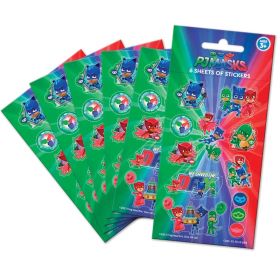 6 PJ Masks Party Bag Sticker Sheets