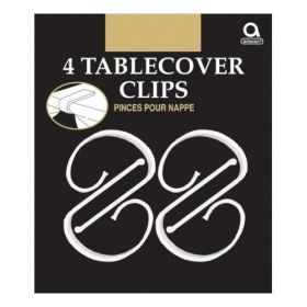 Plastic tablecover Clips, pk4