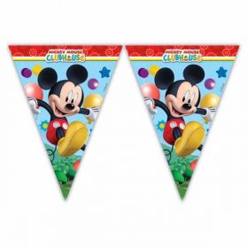 Playful Mickey Mouse Flag Party Banner 2m