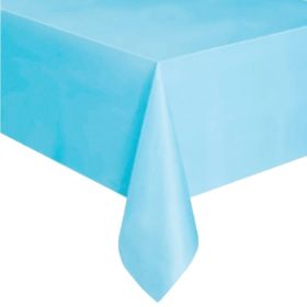 Powder Blue Plastic Tablecover