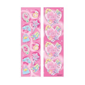 8 Princess Sticker Strips