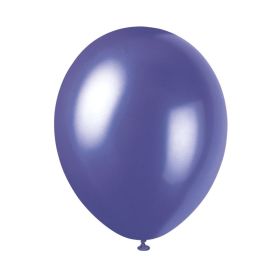 Pearlised Electric Purple Latex Balloons 12", pk8