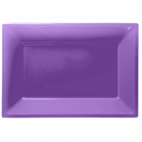 Purple Plastic Serving Trays