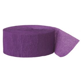 Purple Crepe Streamers