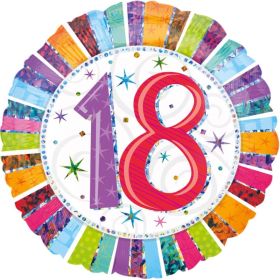 Radiant Birthday Foil Balloon 18"